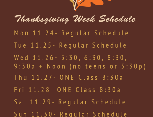 NEWS: 2025 Thanksgiving Week Schedule
